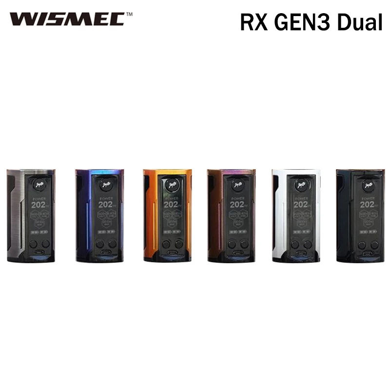 Wismec Reuleaux RX GEN3 Dual 230W электронная сигарета GEN 3 двойной бокс мод вейп подходит для бака GNOME King испаритель|Моды