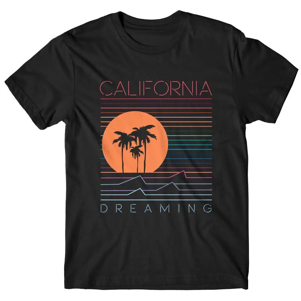 MAGLIA футболка MAGLIETTA UOMO &quotCALIFORNIA DREAMING&quot приемная принимает Калифорния Hipster летние