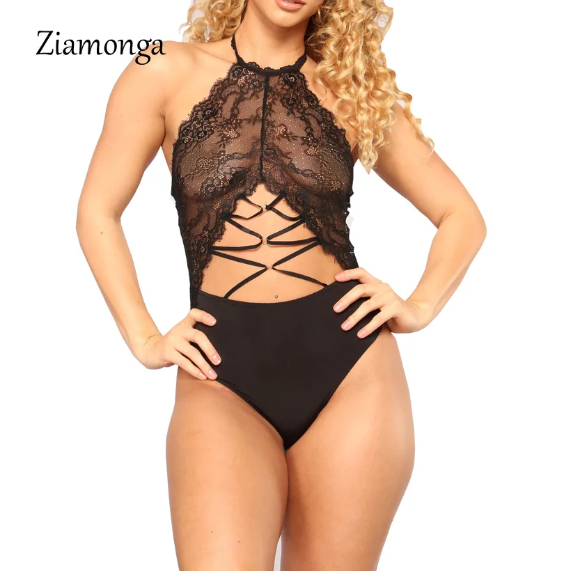 C3798 Black Ziamonga Сексуальное Женское боди без рукавов сетки боди Топ Тонкий кр - Цвет: C3798 Black