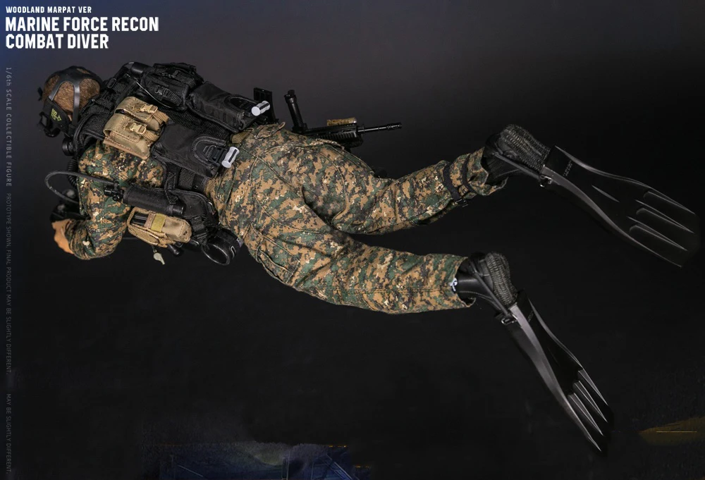 78055 1/6 USMC морская сила RECON COMBAT DIVER WOODLAND MARPAT камуфляжная версия модели для фанатов Коллекционные фигурки