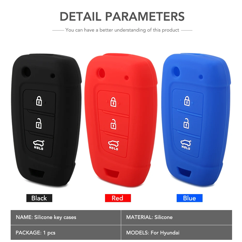 Силиконовый чехол с 3 кнопками Автомобильный Брелок дистанционного управления