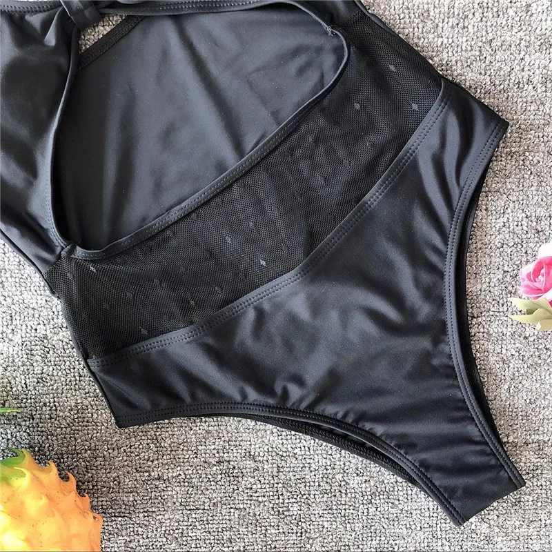 Комплект бикини пуш ап с высокой талией комплект из двух предметов оранжевый