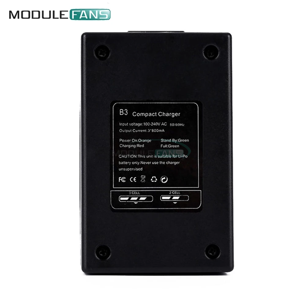 Профессиональное Компактное зарядное устройство 2S 3S Lipo балансирующее для