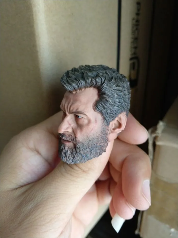 

1/6 Scale Hugh Jackman Logan Old Aged Version Head Sculpt for 12''Figures Bodies