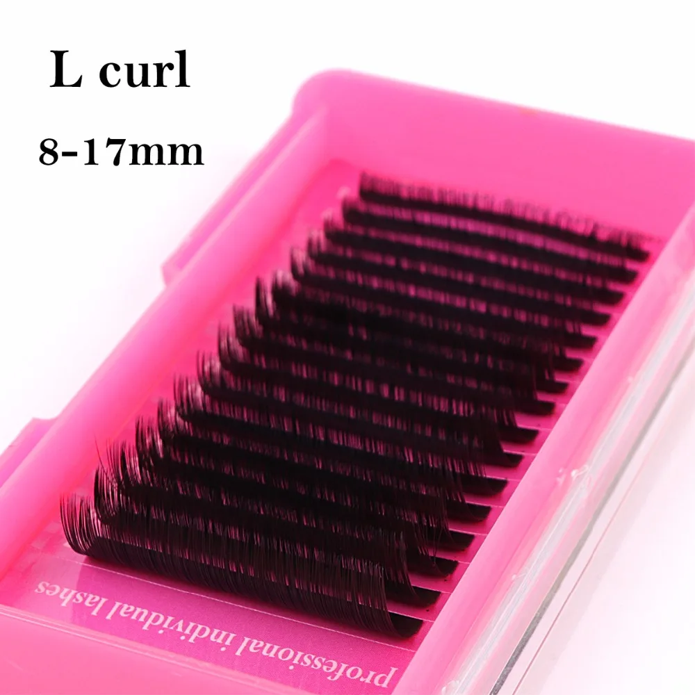 L curl индивидуальное наращивание ресниц толщина от 0 03 12 длина 8 мм до 17 Изящные