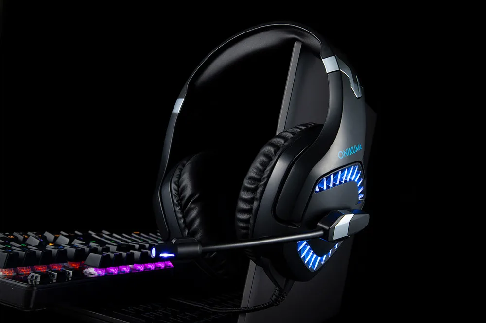 ONIKUMA K1 Pro PS4 игровая гарнитура бас Игровые наушники шлем для ПК мобильный телефон Xbox One планшет с микрофоном