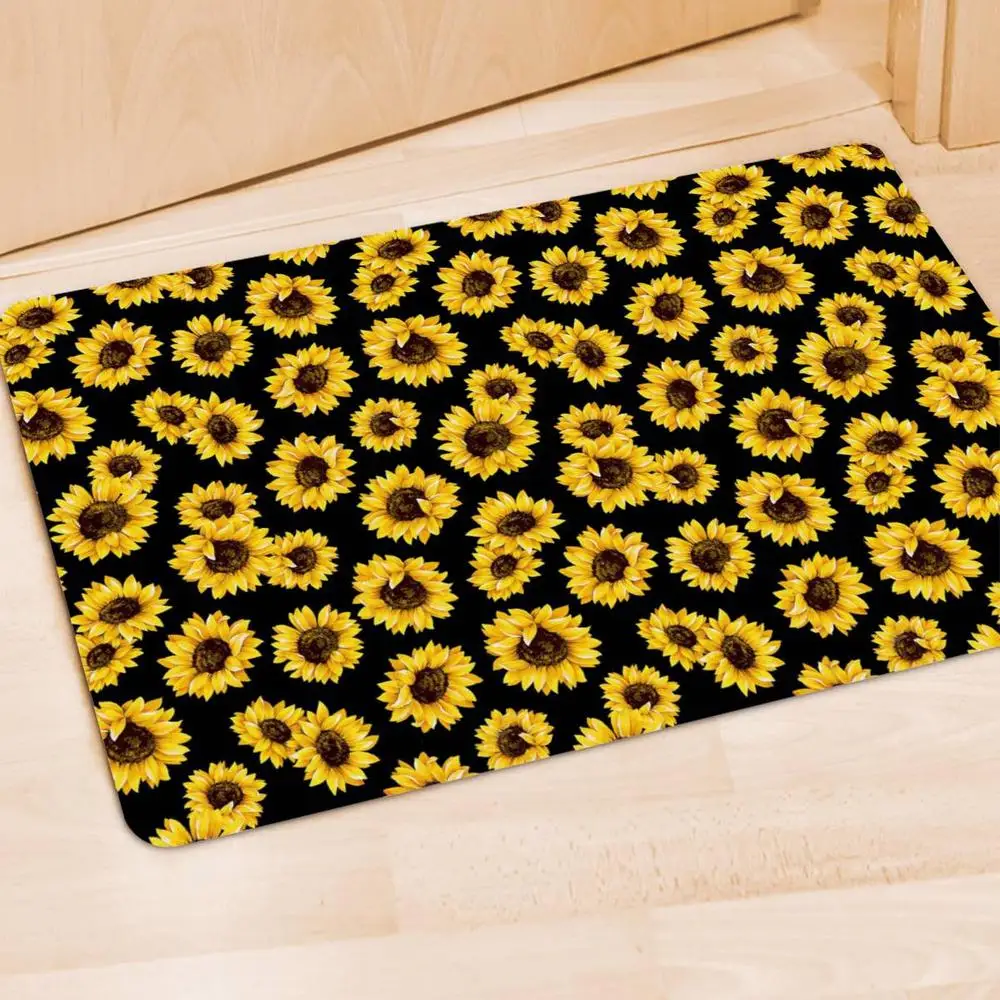 Забавный цветочный с принтом &quotЛенивец&quot запись коврик анти скольжения