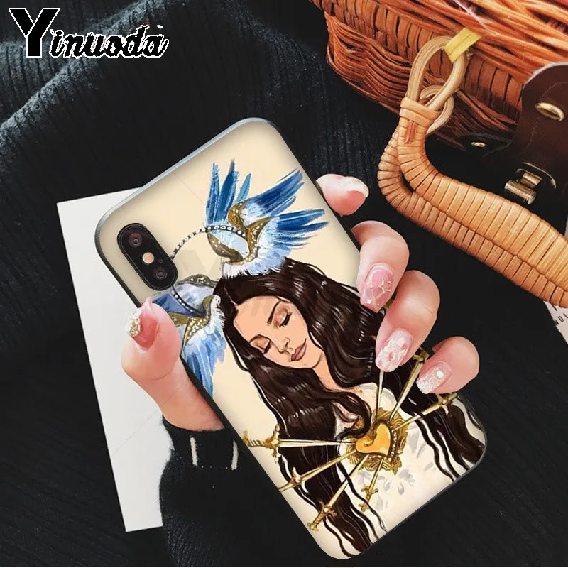 Yinuoda Lana Del Rey новое поступление черный чехол для мобильного телефона iPhone X XS MAX 6 6s 7