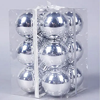 4cm Silver 12Pcs 3-28 см, серебристый матовый Рождественский шар, высокое качество, дерево, для дома, год, снеговик, декоративные, вечерние, креативные, подвесные принадлежности - Цвет: 4cm Silver 12Pcs