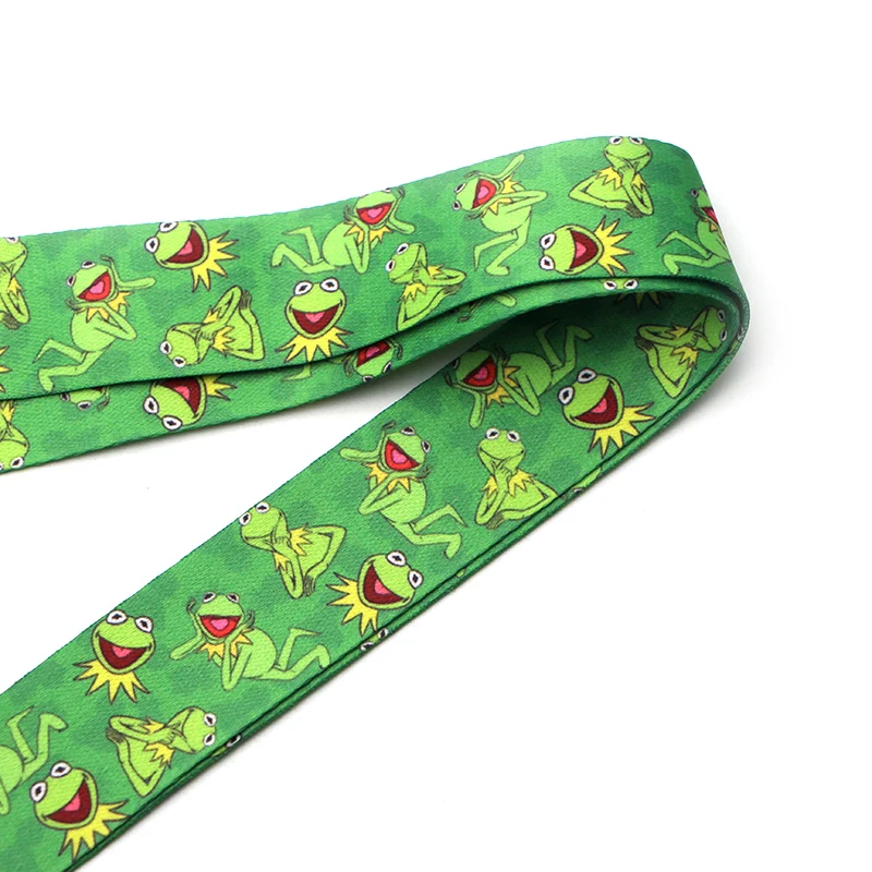 V168 Маппет шоу лягушонок Кермит ремешки с анимационными персонажами шнур ID значок