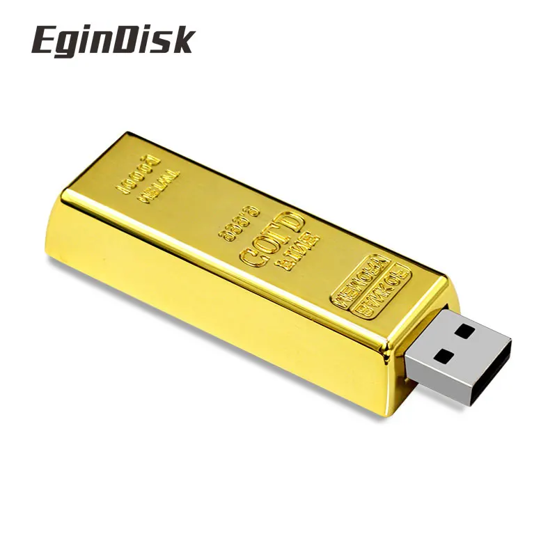 Креативный дизайн слиток флешки золотой usb флэш накопитель 8 Гб оперативной