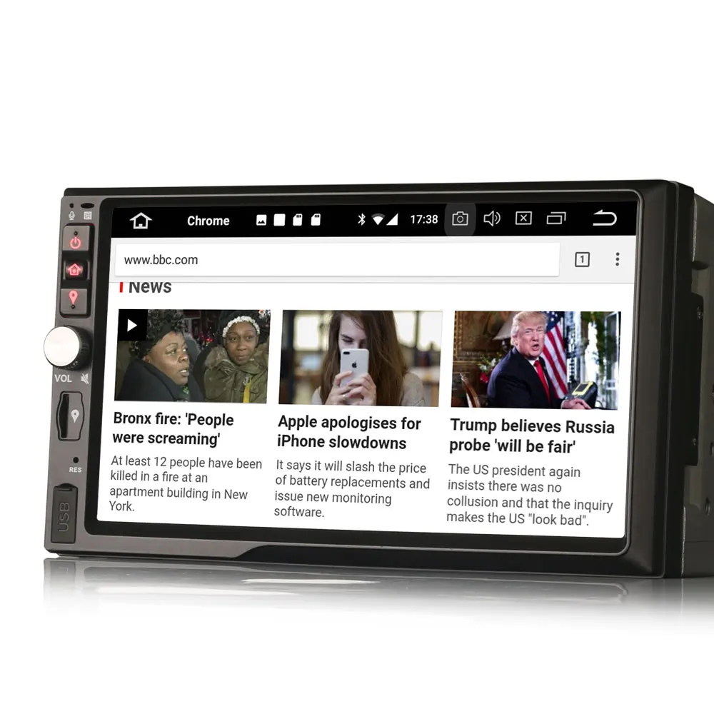 Erisin ES7841U 7 &quotAndroid 8 0 Восьмиядерный 4G RAM автомобильный DVD GPS радио DVR DAB +