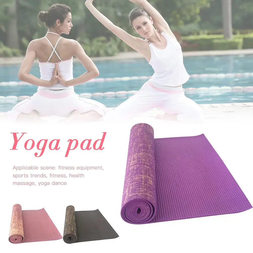 Льняной джутовый ПВХ коврик для йоги спортивный фитнеса подушка с сетчатой