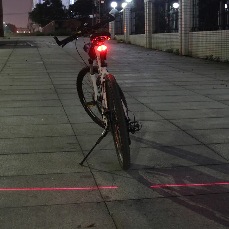Лэмпка rowerowa светодиодный фонарь для велосипеда велосипедные фонари USB Лазерная