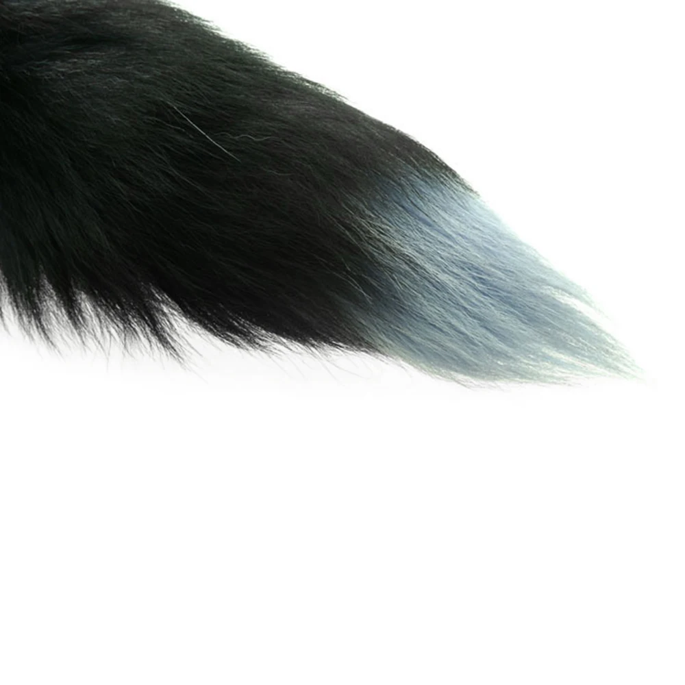 Silicone Butt Plug Black Fox Tail Anal Smooth Fur Faux Dog Sex Toys For Women Adult Games Products | Красота и здоровье