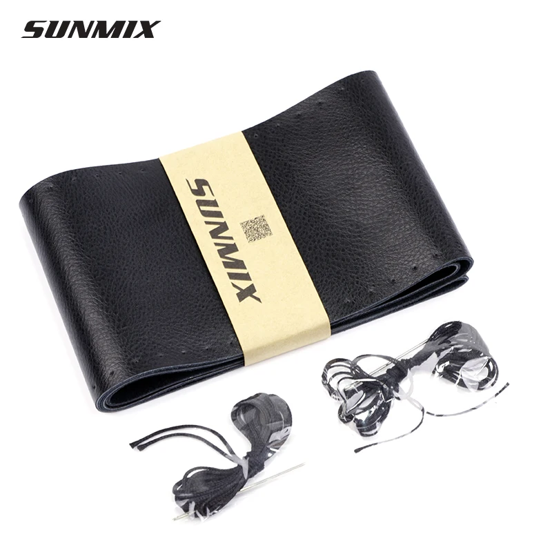 Чехол для руля SUNMIX из натуральной кожи чехол воловьей Мягкая оплетка автомобиля