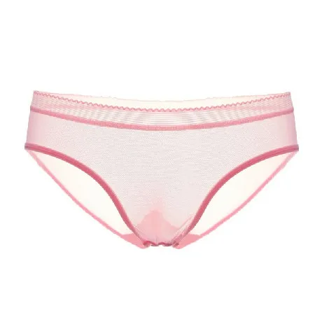 pink 1855 L'bellagiovanna женские сексуальные трусики без швов, Краткие женские seethought нижнее белье для девочек из сетчатой ткани, качественное однотонное нижнее белье новое нижнее бельё для девочек для активного отдыха трусики 1853 - Цвет: pink 1855
