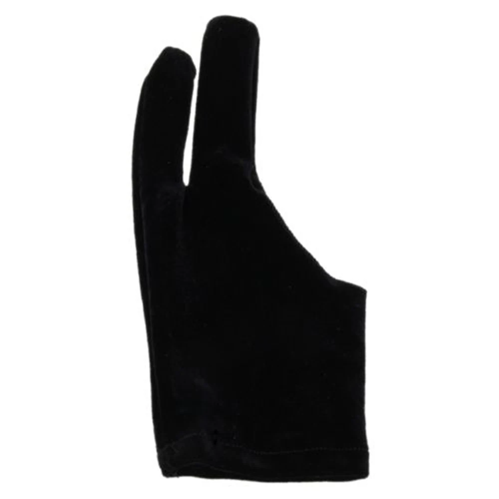 Хорошие унисекс Мужские и женские черные бархатные перчатки с двумя пальцами