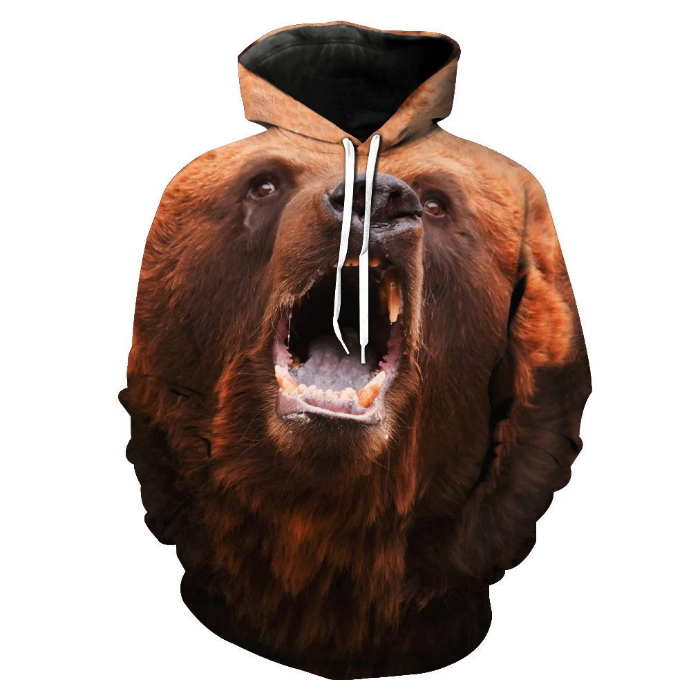 

2019 New Fashion Sweatshirt Men / Women 3d Hoodies Print Bear and panda animal pattern Slim Unisex Slim Stylish Hooded Hoodies