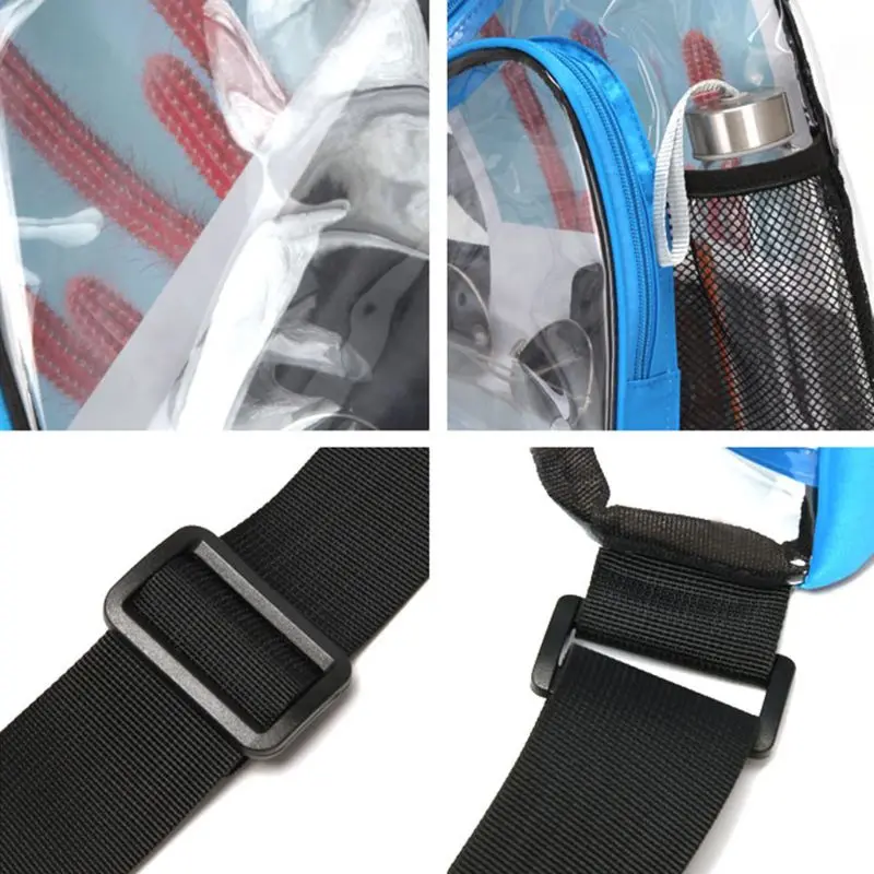 

Anti-Theft Men Chest Messenger Sling Bag Casual Shoulder Crossbody Bags Unisex Transparent Waterproof Handbags