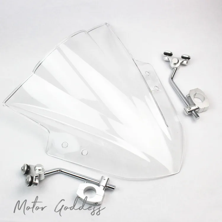 Ветровой экран на лобовое стекло мотоцикла с регулируемым кронштейном ветровой
