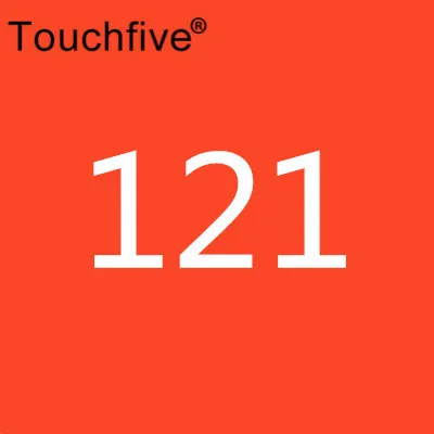 121 TOUCHFIVE дополнительный цвет двойная головка художественные маркеры Кисть ручка на спиртовой основе эскизные маркеры манга ручки для рисования товары для рукоделия - Цвет: 121