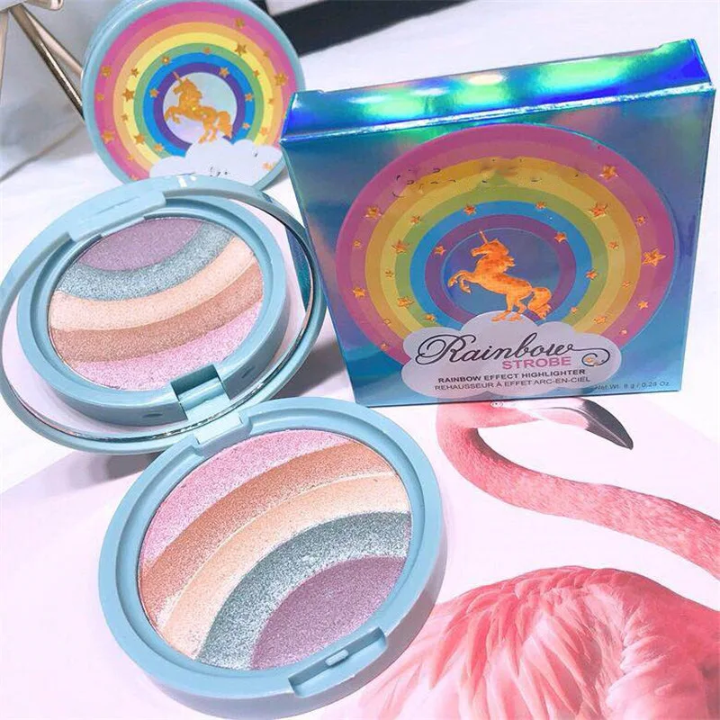 5 цветов Rainbow Unicorn световой мучнистой торт Радуга High Gloss сказка для век| |