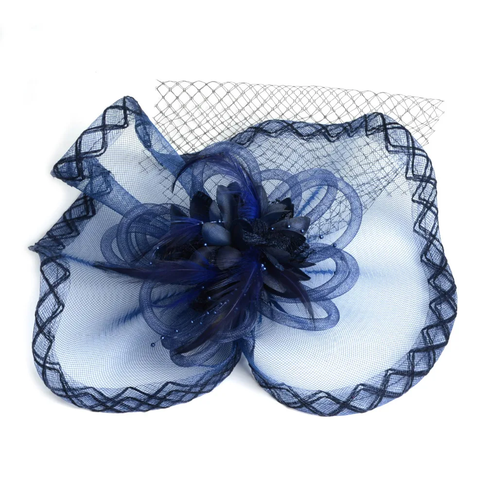 Новинка ручная работа привлекательная Свадебная вуалетка вуаль перо жесткое