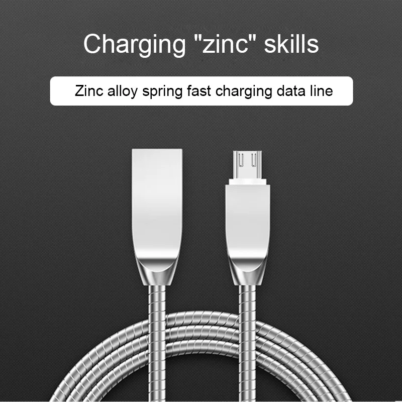 Металлический зарядный кабель MicroUSB для samsung galaxy S7 S6 Edge Xiaomi Redmi Note 5 Pro 4 4A 4X Android, шнур для сотового телефона