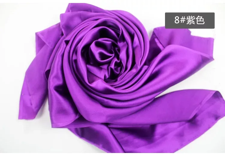 08 purple 19 мм чистая шелковая атласная ткань 114 см 44 дюйма Ширина Серебристый цвет 81 gsm для платья рубашки синий черный 1 м для тестирования образцов - Цвет: 08 purple