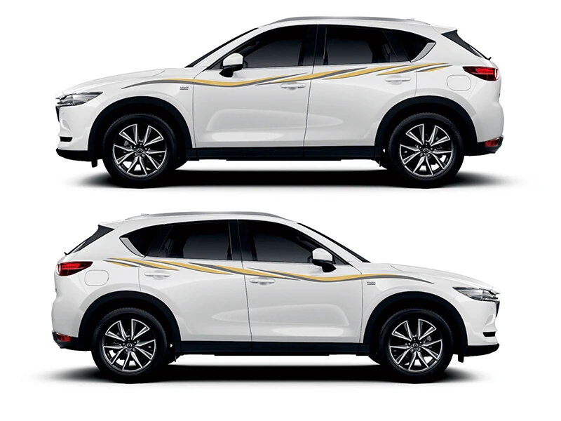 Мир Datong кузова двери боковой Декор Стикеры для Mazda CX-5 виниловая наклейка авто линия талии полосы