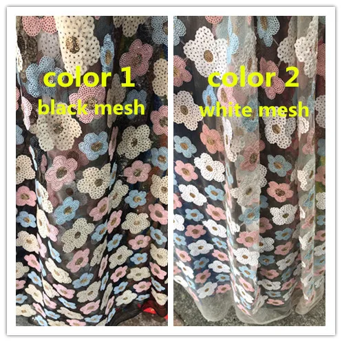 nice looking feather embroidery tulle mesh lace fabric hannah-3.2702 with good quality for party dress | Дом и сад