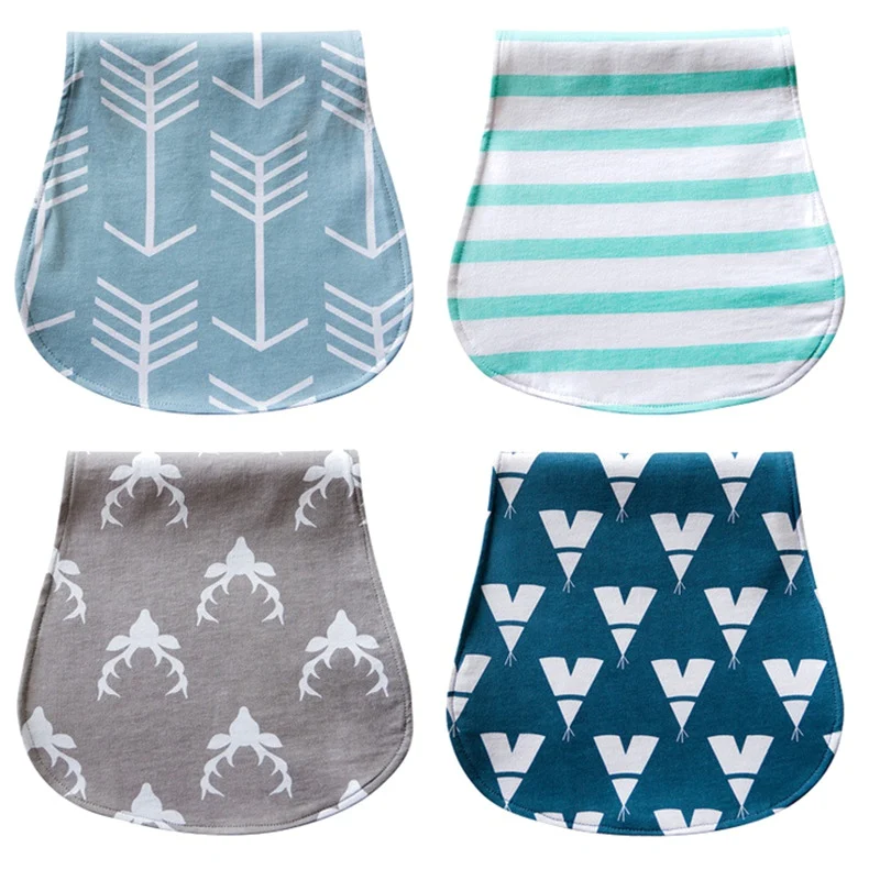 Водоотталкивающий слюнявчик 4 шт из органического детский хлопковый Слюнявчик |