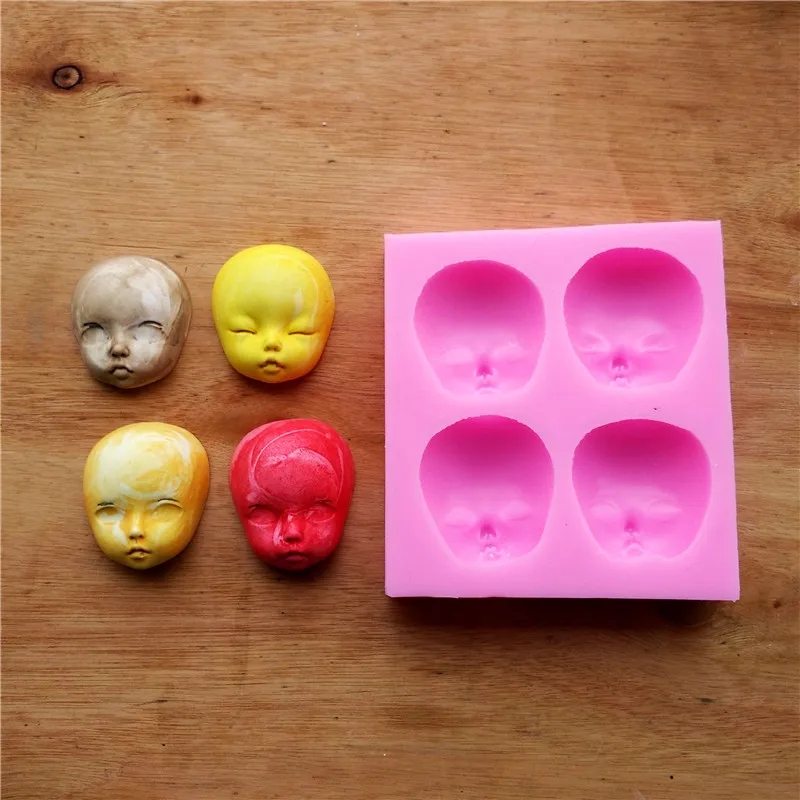 4 лица 3D Силиконовая форма кухонная посуда обеденный бар силиконовая для торта