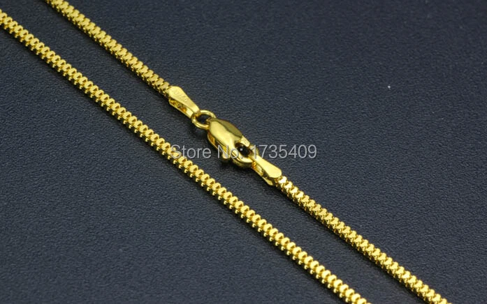 

Authentic Italy design Solid Yellow gold Necklace Chain Men's Chain