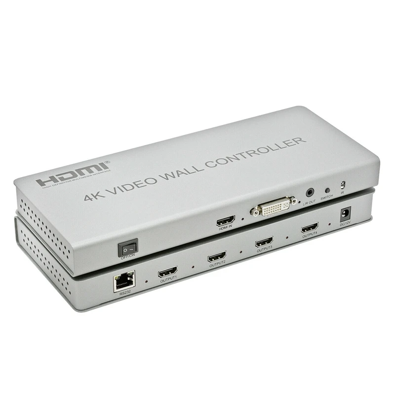 Hdmi Dvi 4-канальный видеопроцессор 2X2 4K видео настенный контроллер 3 режима
