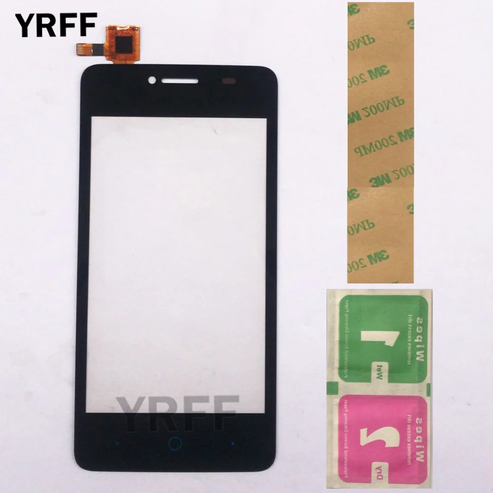 Black 4," мобильный сенсорный экран панель для zte Blade AF3 T221 A5 Pro Сенсорный экран дигитайзер сенсор внешняя стеклянная панель объектива Переднее стекло - Цвет: Black