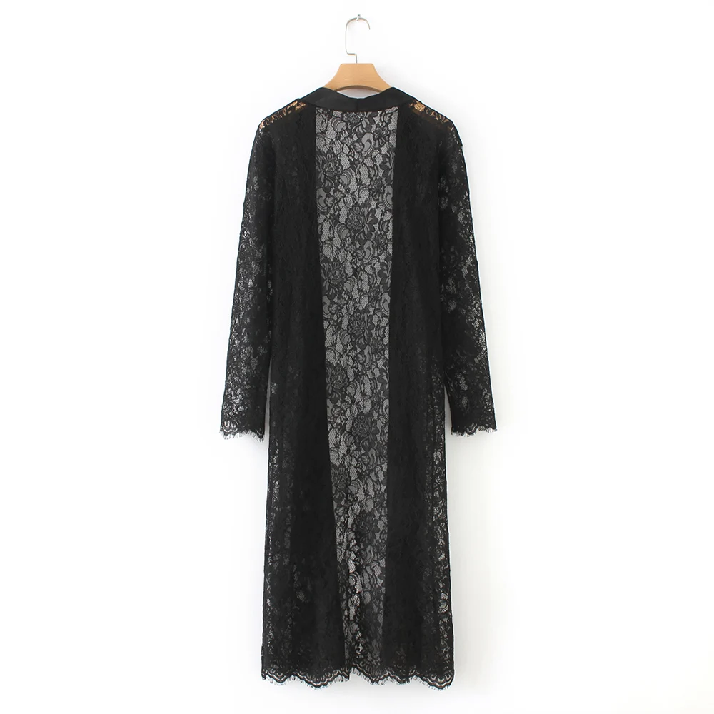 2019 Летний стиль модные женские туфли кружевное с цветочными мотивами Шифоновая блузка богемное Кимоно