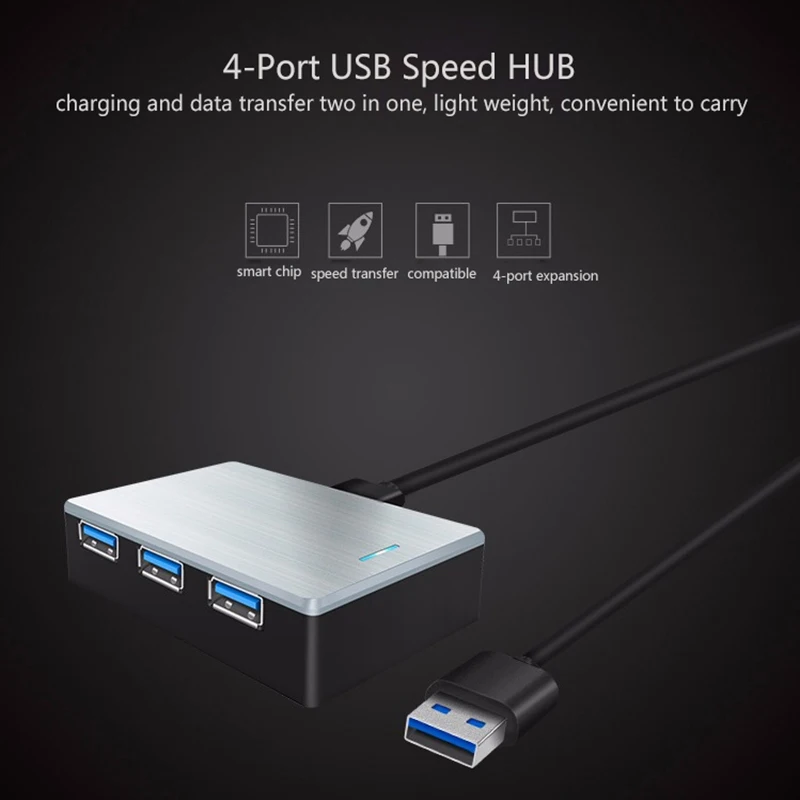 PIHEN USB концентратор 3 0 конвертер со светодиодной подсветкой удлинитель адаптер 5