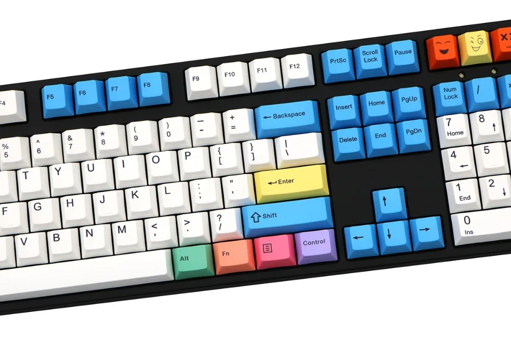 Цветная мела 108/138 клавиш механическая клавиатура PBT keycaps Вишневый профиль ANSI раскладка просто клавиша не клавиатура