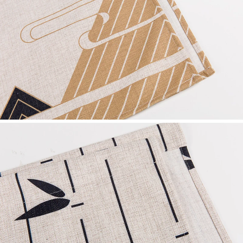 Занавеска дверная с геометрическим рисунком лотоса в китайском ретро-стиле | Дом