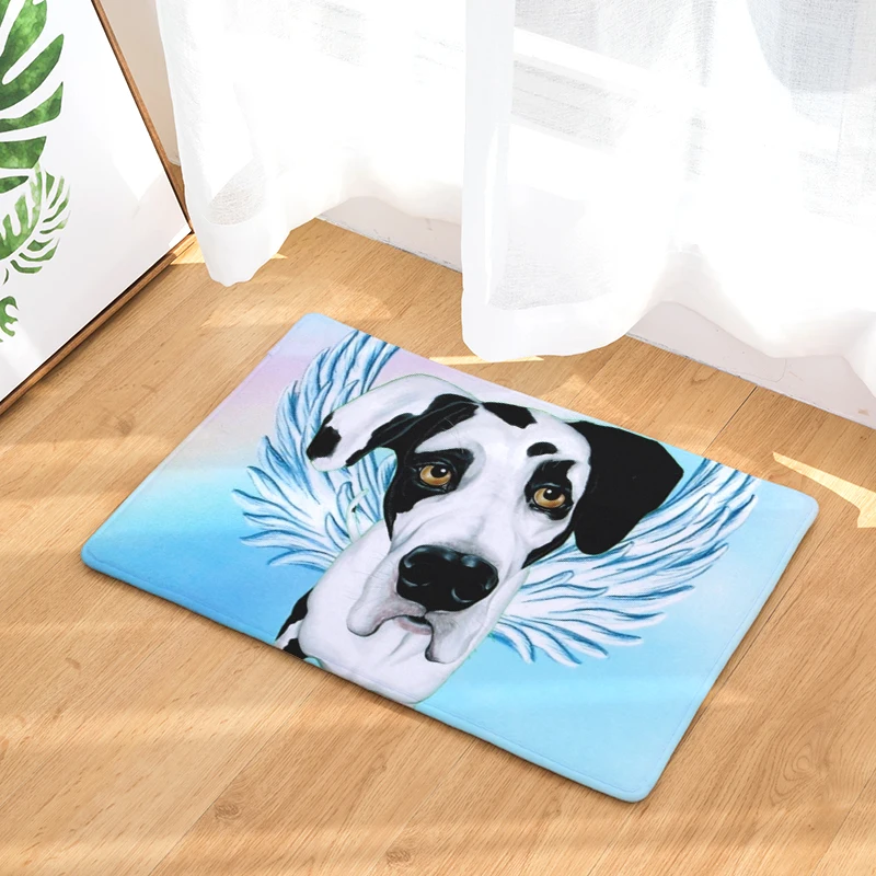 Коврик для ванной из замши с рисунком собаки нескользящий коврик душа 40x60 см ОМГ