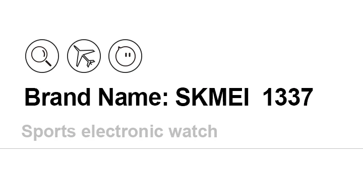 SKMEI Роскошные Брендовые мужские часы с обратным отсчетом, электронные цифровые спортивные часы, водонепроницаемые, для улицы, светодиодный, мужские часы, Relogio Masculino 1337