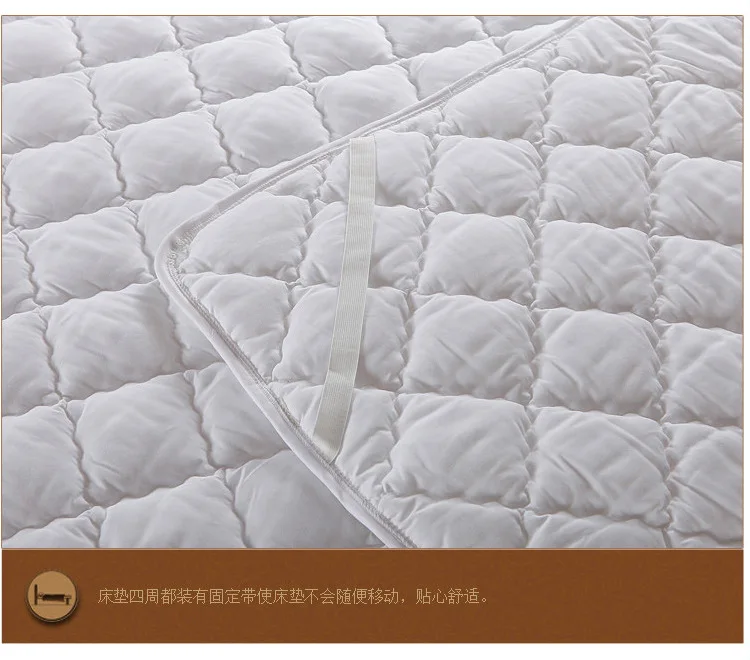Хлопок украшение для матраса защитный чехол для матраса стеганые для простыни на кровать королевского размера полный наматрасники