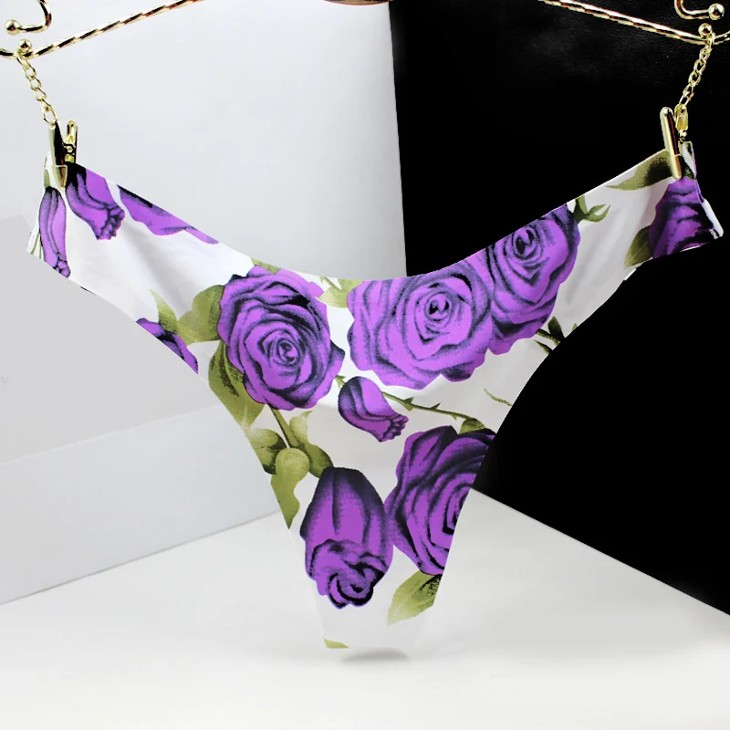 Женские стринги и G-стринги красивые пикантные трусики фиолетового красного