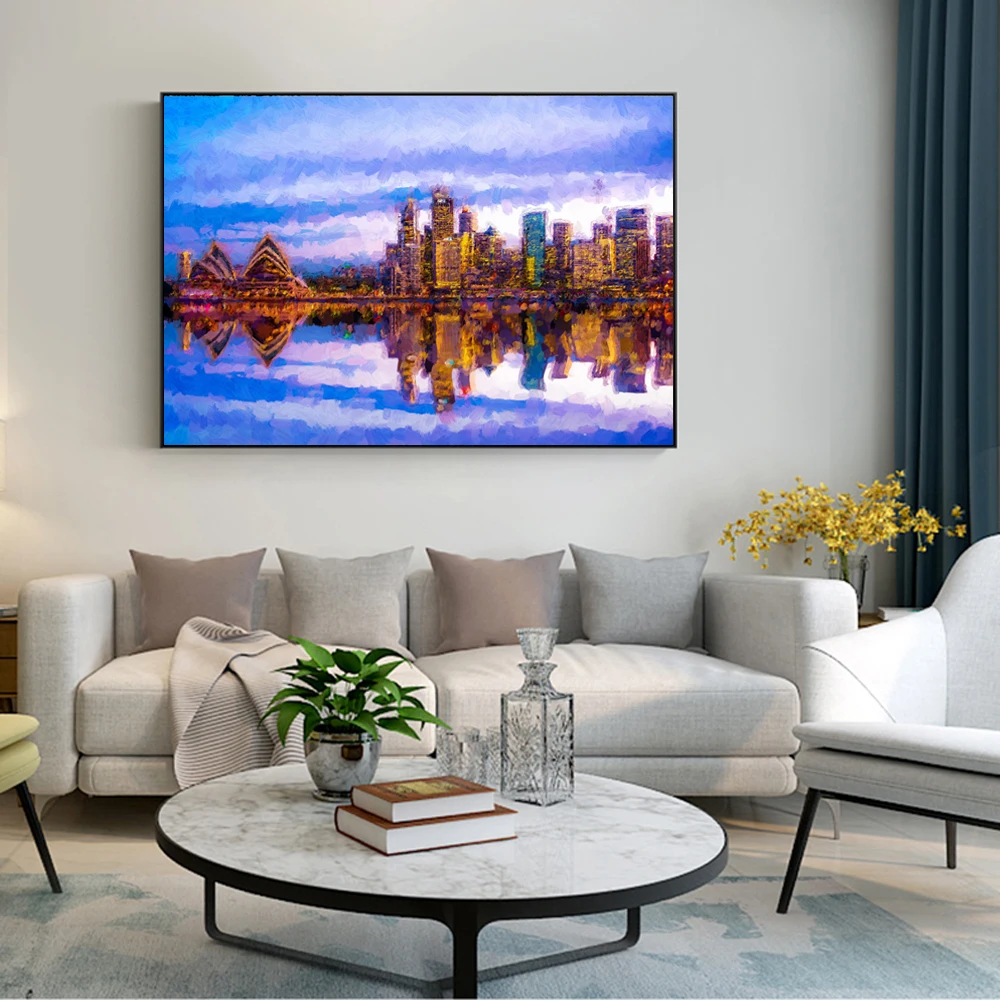 Абстрактный Сиднейский оперный театр настенные картины Лондонский Тауэрский