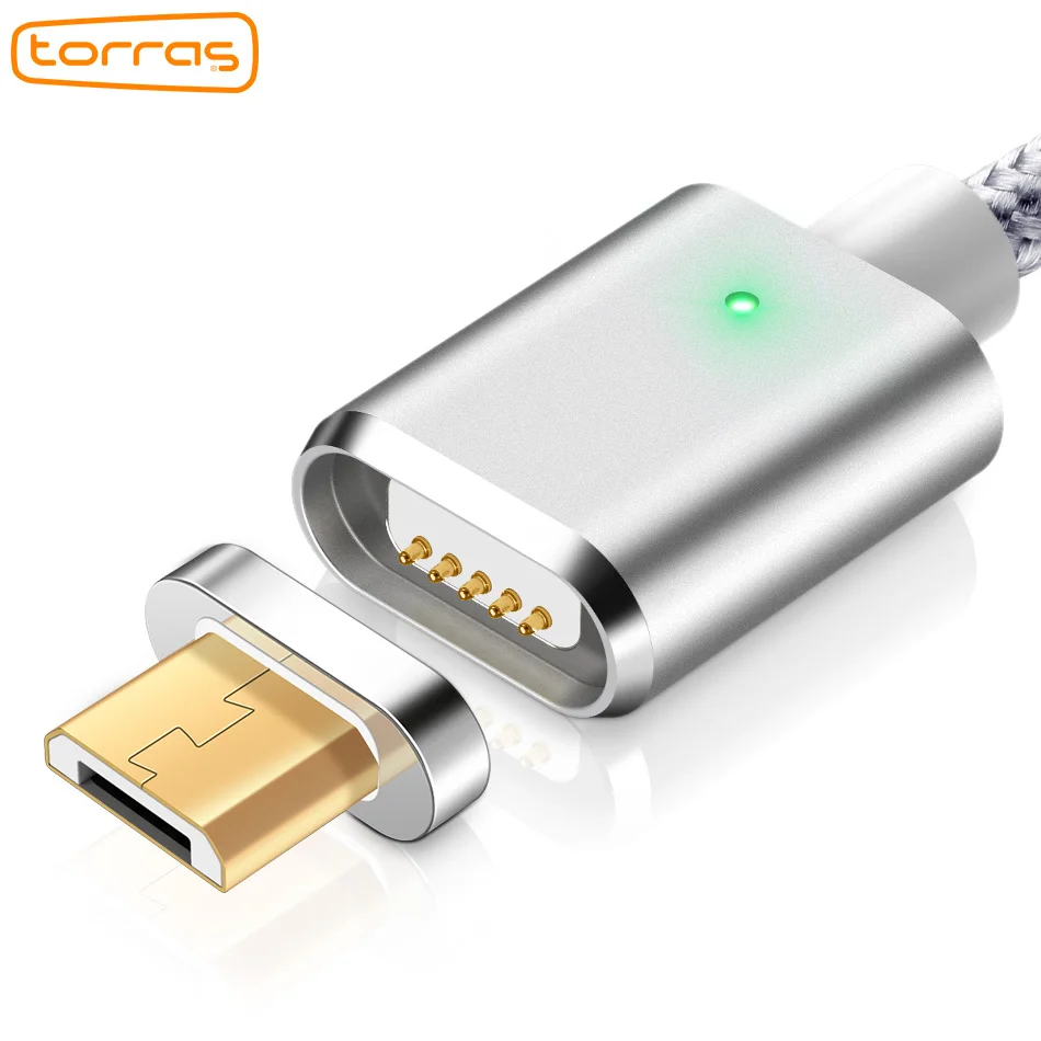 TORRAS Магнитный USB кабель магнит зарядное устройство зарядки данных Microusb Micro Кабели