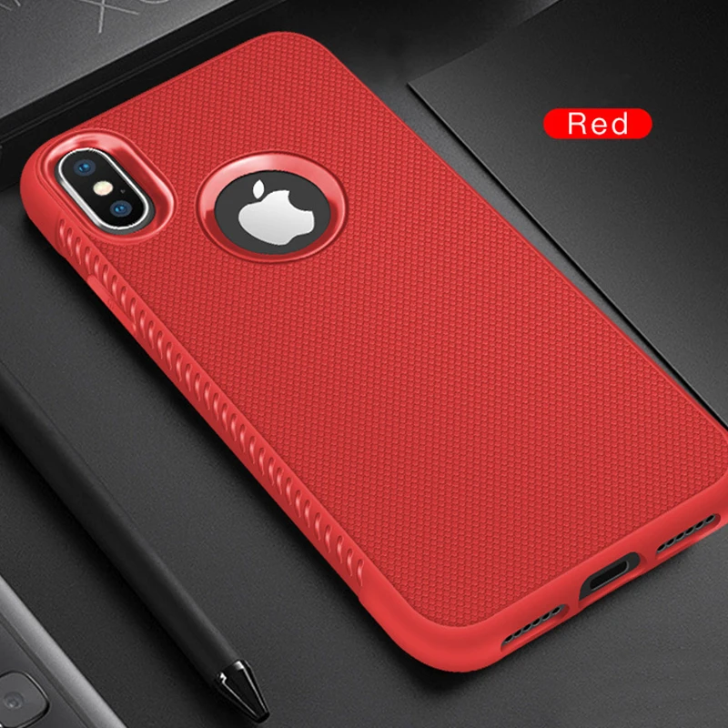 Red Ультратонкий матовый Мягкий силиконовый чехол из ТПУ для iPhone XR X XS Max 11 Pro Max чехол для iPhone 11 Pro 8 7X6 6S Plus 11 чехол - Цвет: Red