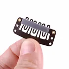 Оптовая Продажа 1000 шт.лот 32 мм U-образные металлические зажимы с силиконовой основой для зажимов для наращивания волосутокпарик