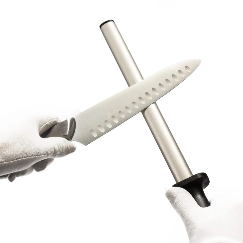 Алмазная точилка для кухонных ножей 10 дюймов стальная ресторанов